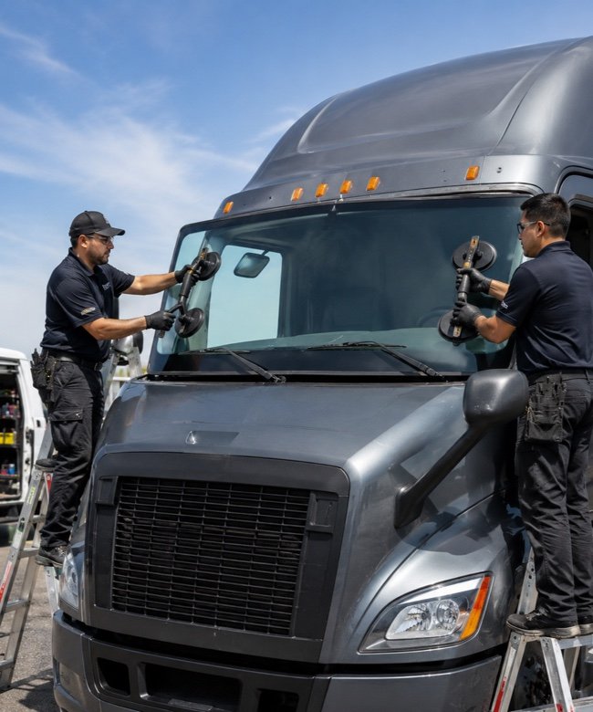 Semi-Truck Windshield Repair and Replacement in Pomona, CA by Pomona Mobile Auto Glass
